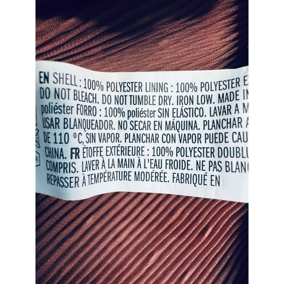 English Factory Pleated Tiered Midi Dress Mauve Puff Sleeve Ruffle Sz M Peasant - Picture 11 of 16